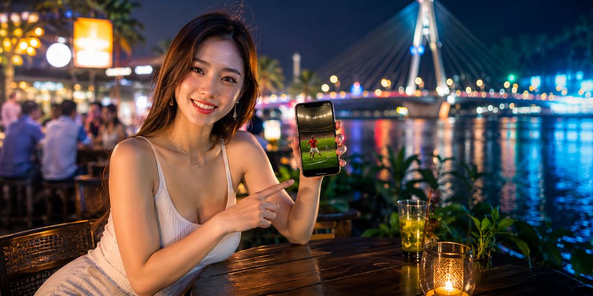 Người dùng tại Cần Thơ uống cà phê và theo dõi cá cược thể thao trên điện thoại